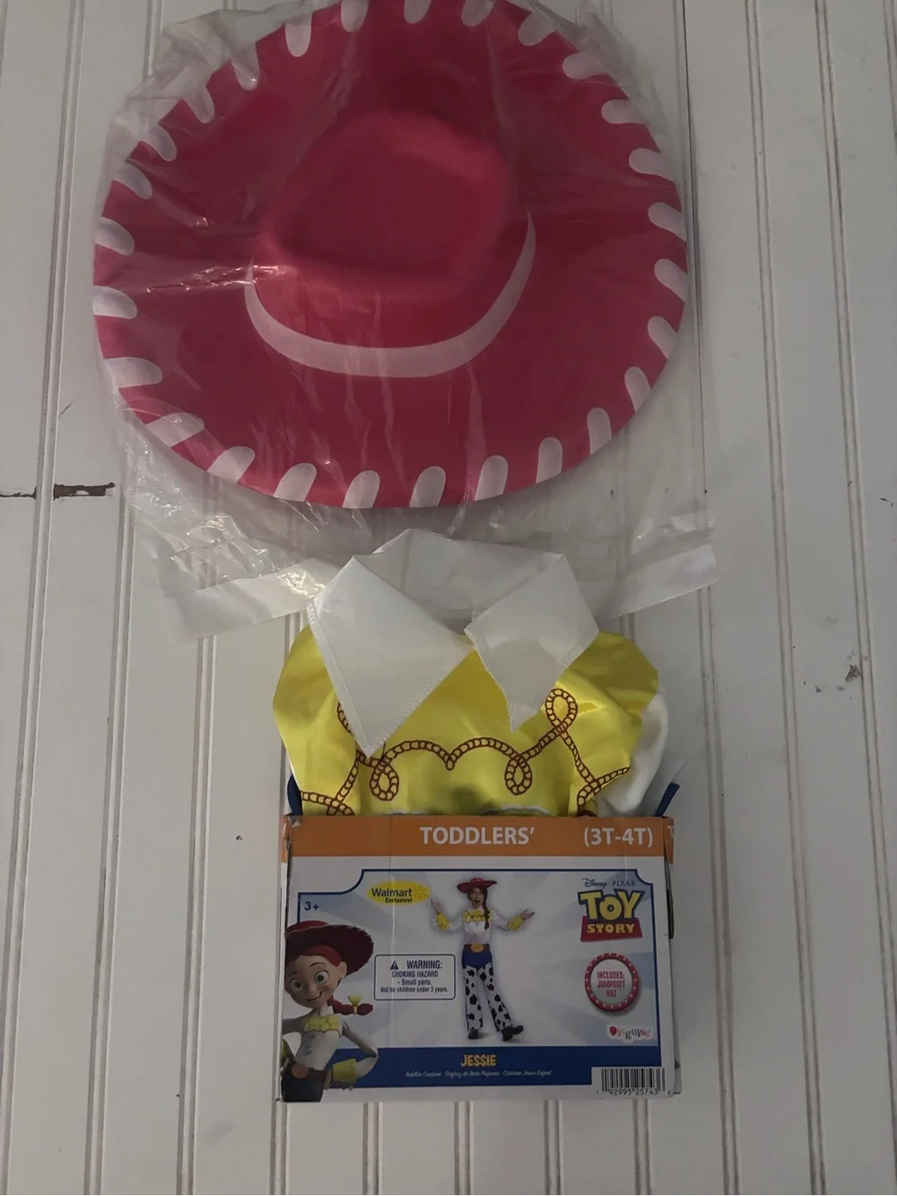Disguise Disney Toy Story Jessie Cowgirl Costume w/ Hat Toddler Girls 3-4T - Picture 3 of 11